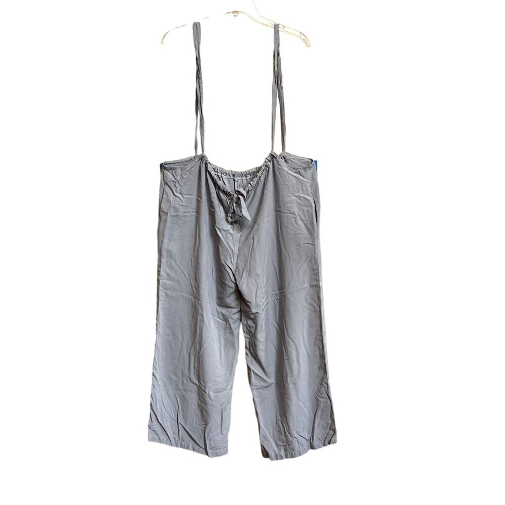 Women's Light Gray Adjustable Strap Pants - M - Fashion Jumpsuit Skater Y2K SEE